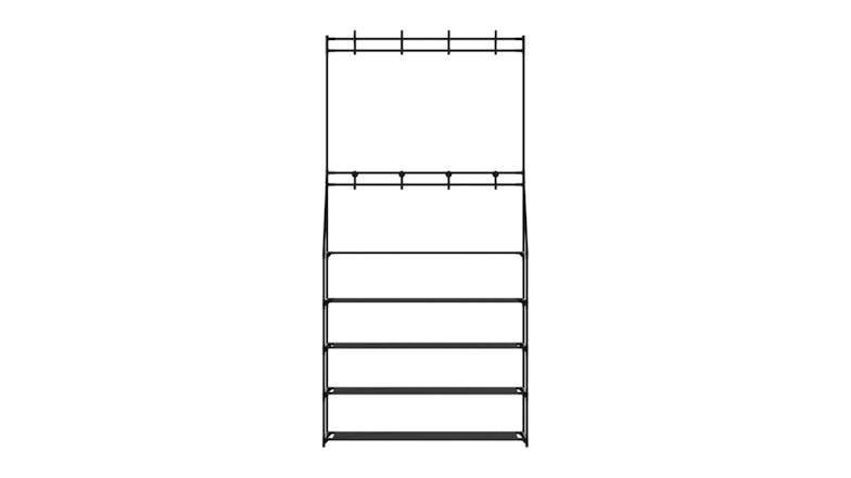 Artiss Hallway Clothing Rack with Shoe Shelves