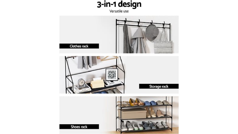 Artiss Hallway Clothing Rack with Shoe Shelves