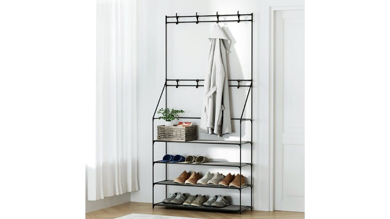 Artiss Hallway Clothing Rack with Shoe Shelves