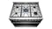 Westinghouse 90cm Pyrolytic Dual Fuel Freestanding Oven with Gas Cooktop - Dark Stainless Steel (WFEP9717DD)