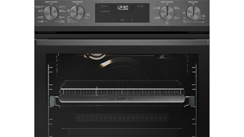 Westinghouse 60cm 8 + 5 Function Built-In Double Oven - Dark Stainless Steel (WVE6526DD)