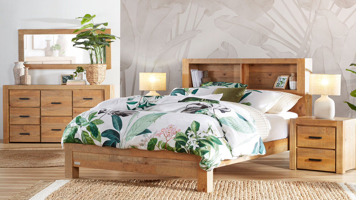 Coolmore 4 Piece Super King Dresser and Mirror Suite