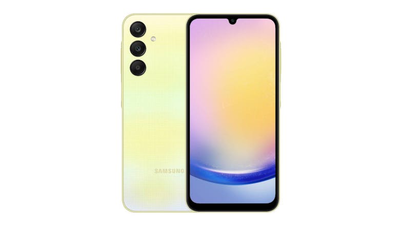 Samsung Galaxy A25 5G 128GB Smartphone - Yellow (2degrees/Open Network) with Prepay SIM Card