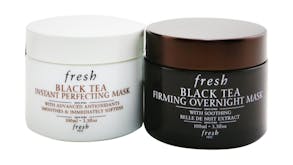 Fresh Black Tea Age-Delay For Night & Day Set: Black Tea Instant Perfecting Mask 100ml + Black Tea Firming Overnight Mask 100ml - 2x100ml/3.3oz