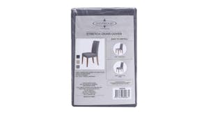 Sherwood Faux Suede Dining Chair Cover - Charcoal