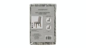Sherwood Faux Linen Dining Chair Cover