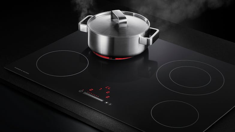 Fisher & Paykel 75cm 4 Zone Ceramic Cooktop - Black Glass (Series 5/CE754DTB1)