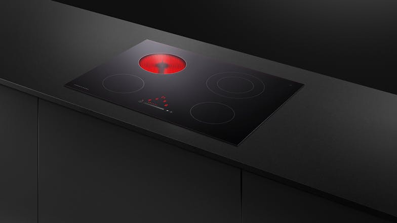 Fisher & Paykel 75cm 4 Zone Ceramic Cooktop - Black Glass (Series 5/CE754DTB1)