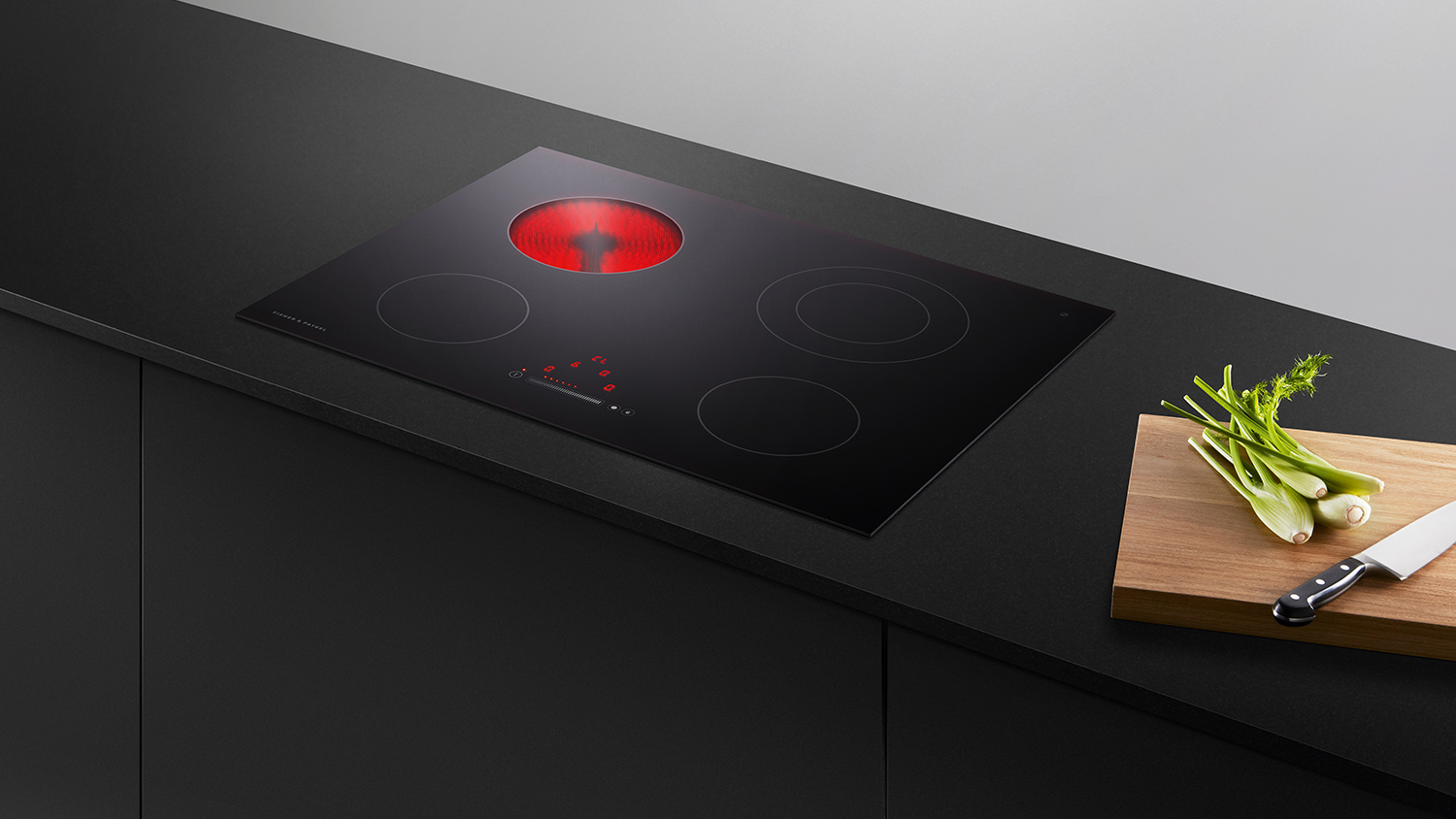 Fisher & Paykel 75cm 4 Zone Ceramic Cooktop - Black Glass (Series 5/CE754DTB1)