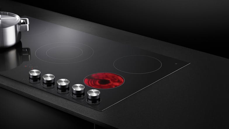 Fisher & Paykel 90cm 5 Zone Ceramic Cooktop - Black (Series 5/CE905CBX2)