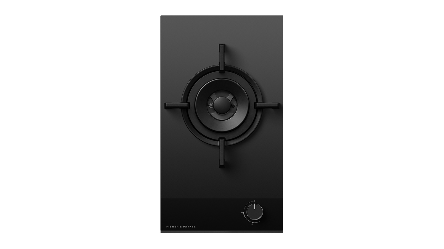 Fisher & Paykel 30cm 1 Burner Gas Cooktop - Black Glass (Series 9/CG301DLPGB4)