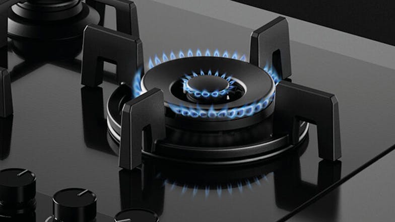 Fisher & Paykel 60cm 3 Burner LPG Gas on Glass Cooktop - Black (Series 9/CG603DLPGB4)
