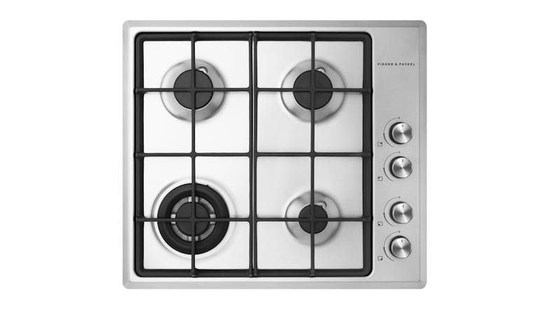 Fisher & Paykel 60cm 4 Burner LPG Gas on Steel Cooktop - Stainless Steel (Series 5/CG604CLPX2)