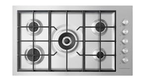 Fisher & Paykel 90cm 5 Burner Natural Gas on Steel Cooktop - Stainless Steel (Series 9/CG905DWNGFCX3)