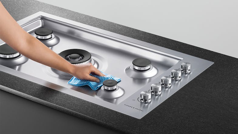 Fisher & Paykel 90cm 5 Burner Natural Gas on Steel Cooktop - Stainless Steel (Series 9/CG905DWNGFCX3)