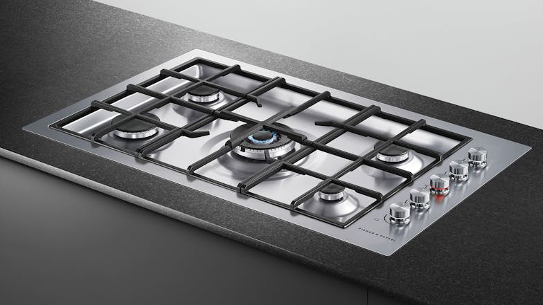 Fisher & Paykel 90cm 5 Burner Natural Gas on Steel Cooktop - Stainless Steel (Series 9/CG905DWNGFCX3)