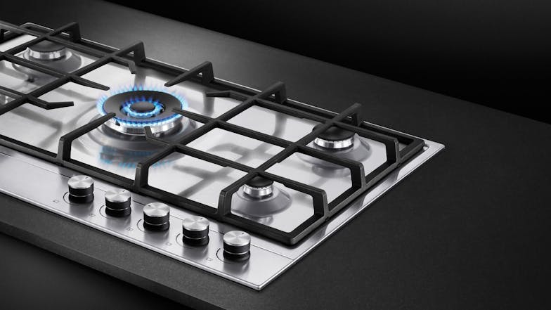 Fisher & Paykel 90cm 5 Burner Gas on Steel Cooktop - Stainless Steel (Series 7/CG905DX1)