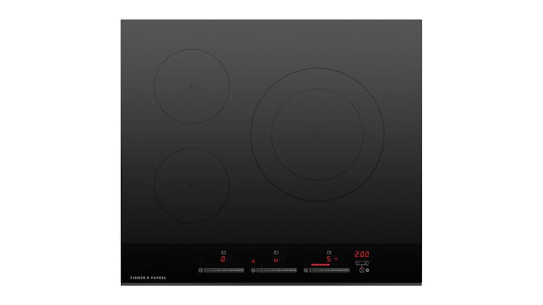 Fisher & Paykel 60cm 3 Zone Induction Cooktop - Black Glass (Series 9/CI603DTB4)