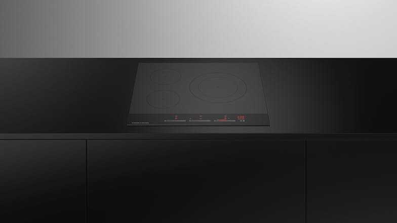 Fisher & Paykel 60cm 3 Zone Induction Cooktop - Black Glass (Series 9/CI603DTB4)