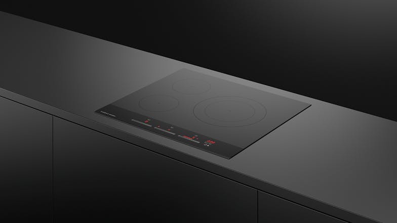 Fisher & Paykel 60cm 3 Zone Induction Cooktop - Black Glass (Series 9/CI603DTB4)