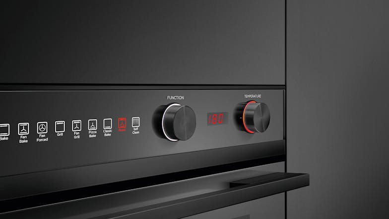 Fisher & Paykel 60cm Pyrolytic 9 Function Built-In Oven - Black (Series 7/OB60SD9PB1)