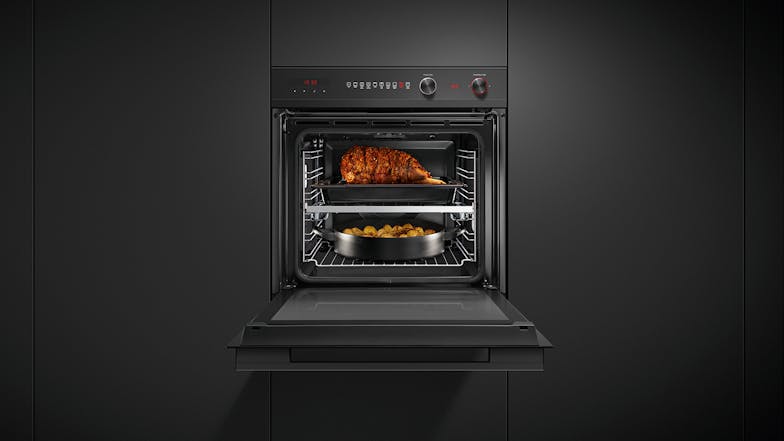 Fisher & Paykel 60cm Pyrolytic 9 Function Built-In Oven - Black (Series 7/OB60SD9PB1)