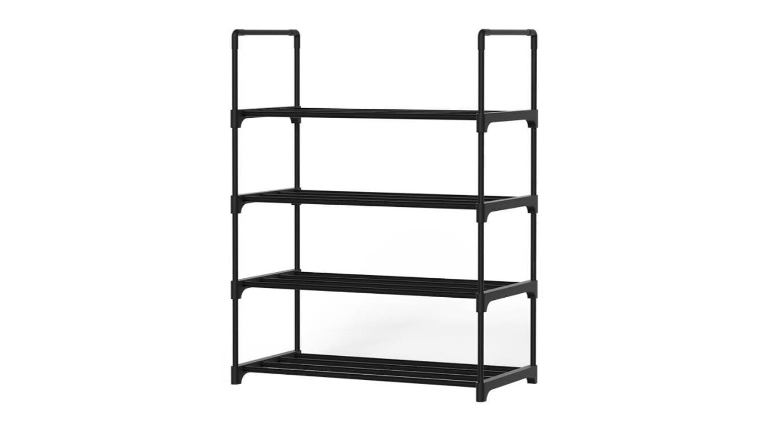 Artiss 4 Tier Shoe Rack 55cm - Black