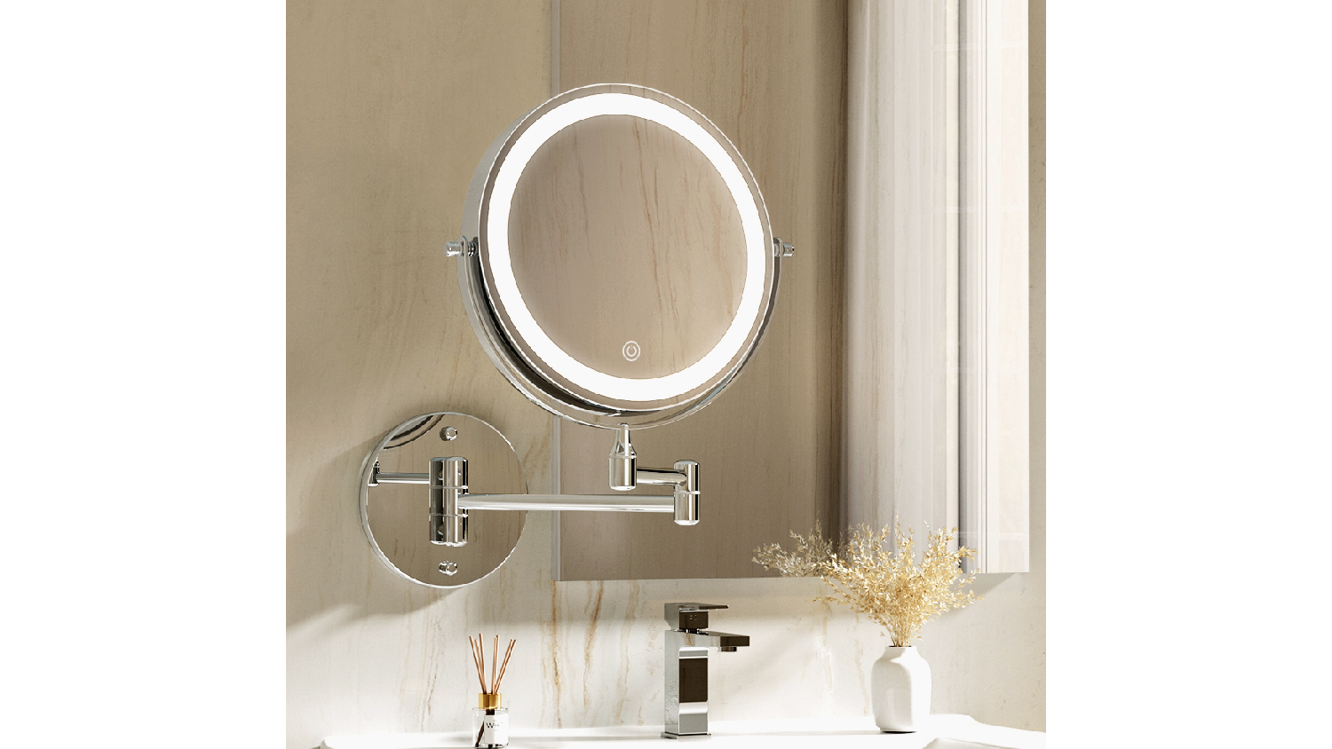 Embellir Extendable 10x Magnifying Makeup Mirror Harvey Norman New