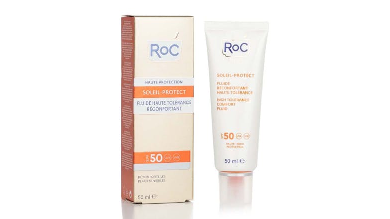 ROC Soleil-Protect High Tolerance Comfort Fluid SPF 50 UVA & UVB (Comforts Sensitive Skin) - 50ml/1.69oz