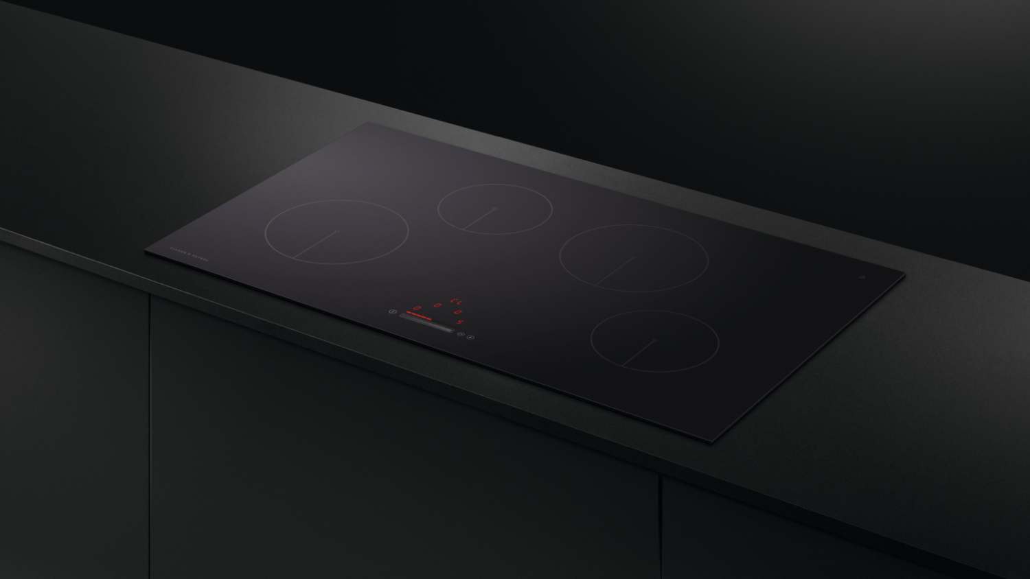 Fisher & Paykel 90cm 4 Zone Induction Cooktop with Low Current - Black Glass (Series 5/CI904CTPB1)