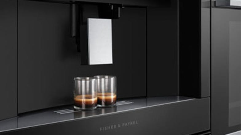 Fisher & Paykel 15 Bar Built-In Automatic Coffee Machine - Black (Series 9/EB60DSX1)