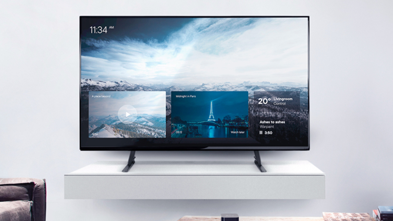 One For All Support Legs for 32" to 70" TV - Tilting Design - Black (WM 2870)