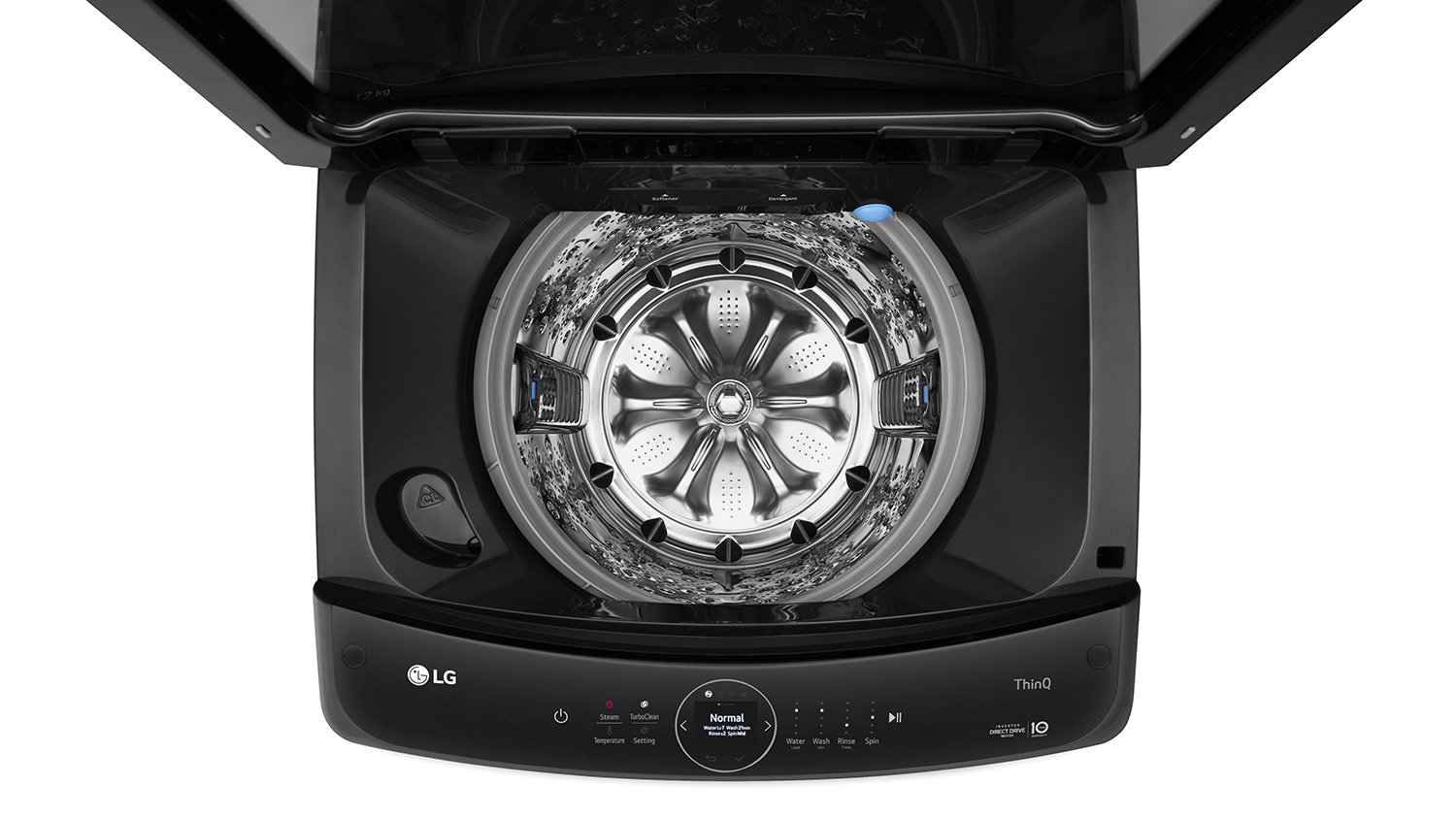LG 12kg Top Loading Washing Machine with 13 Programs - Black (WTL9-12B)