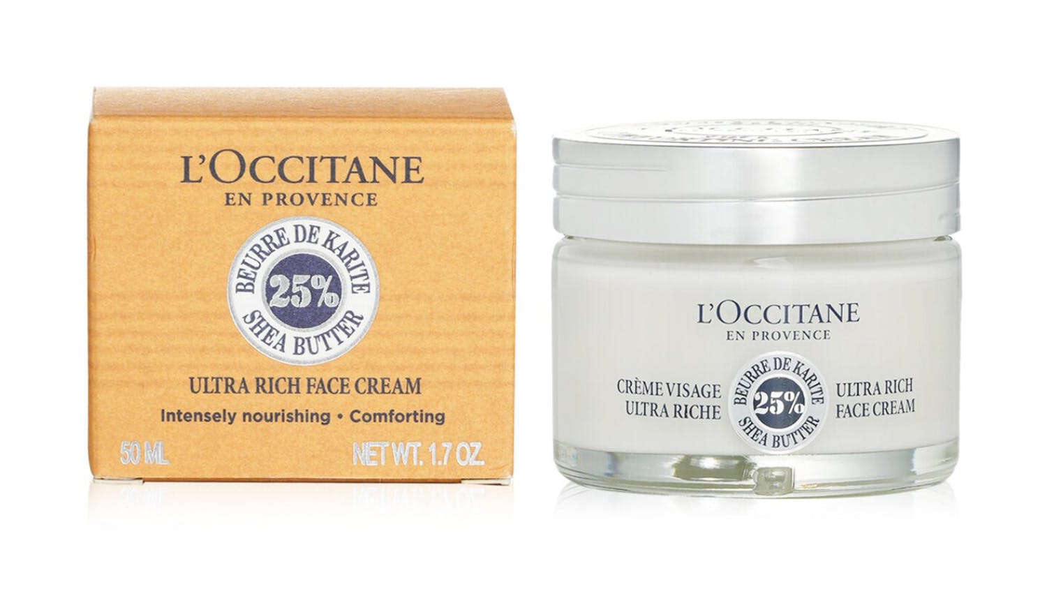 L'Occitane Shea Butter 25% Ultra Rich Face Cream - 50ml/1.7oz