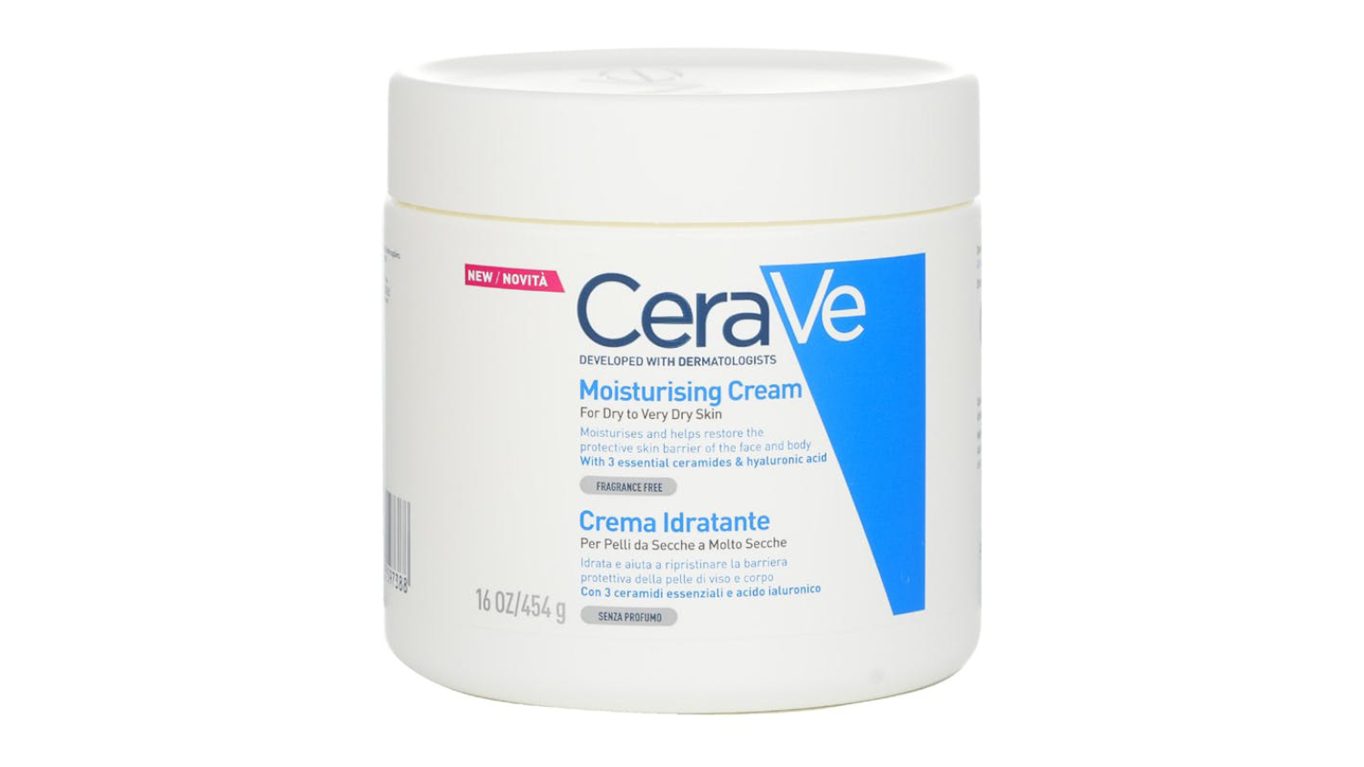 CeraVe Moisturising Cream For Dry to Very Dry Skin - 454g/16oz