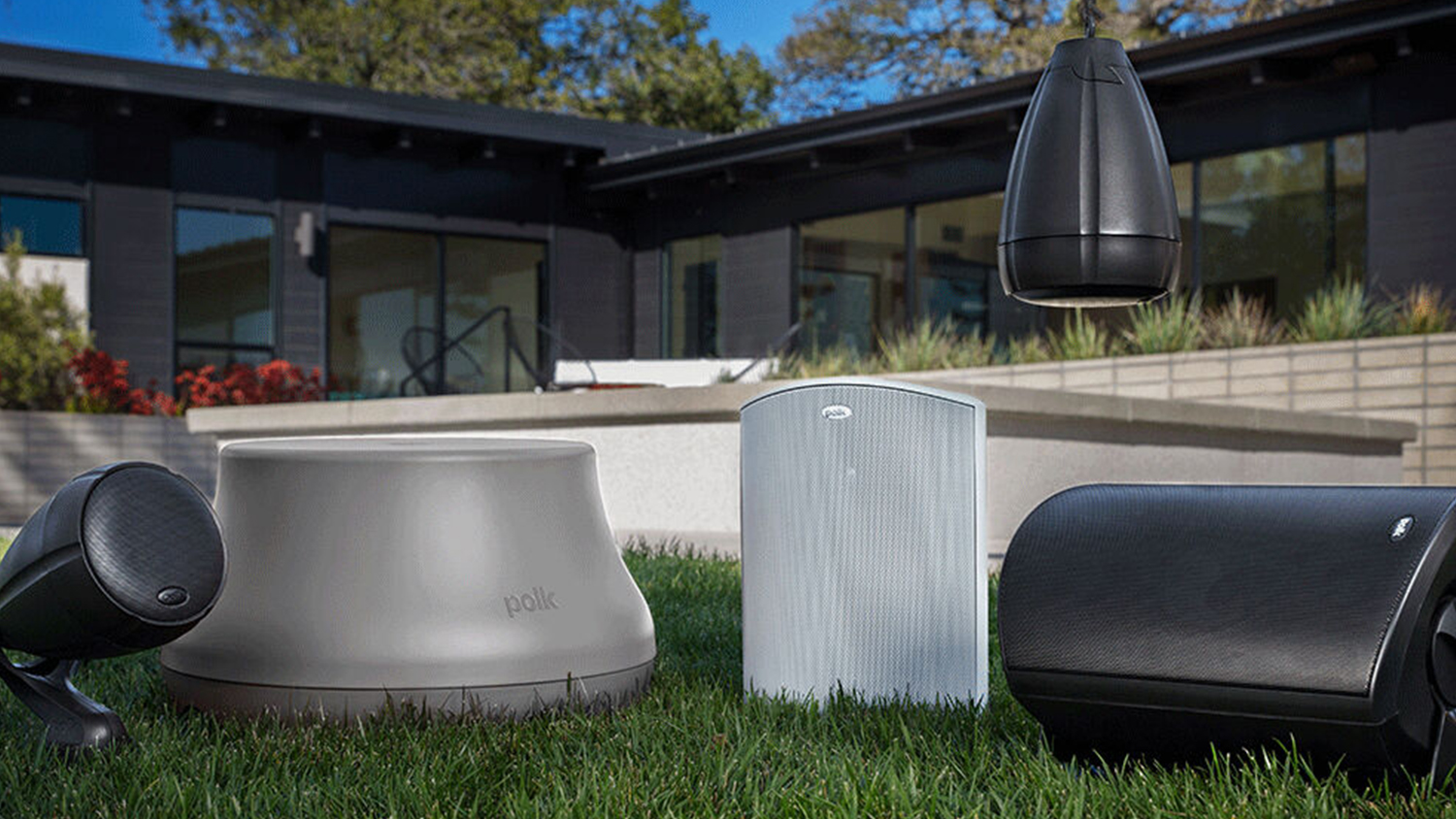 Polk Audio Atrium 4 80W 4.5" All Weather Outdoor Speaker - Pair/White (Atrium Series)