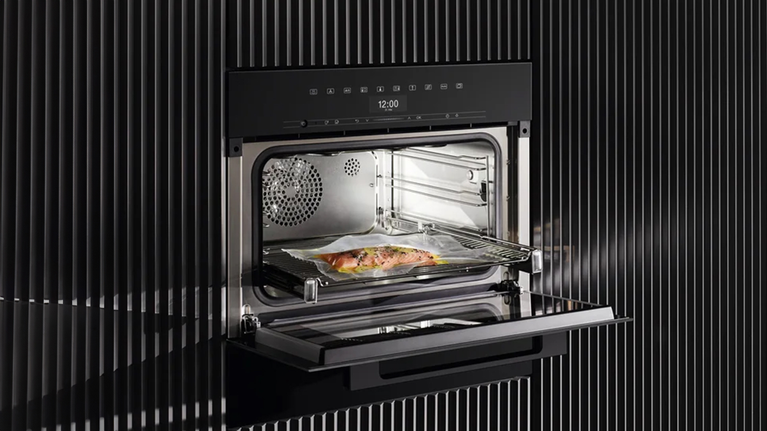 Miele 45cm 14 Function Built-In Compact Steam Oven - Obsidian Black (DGC 7440 HC Pro/12086870)