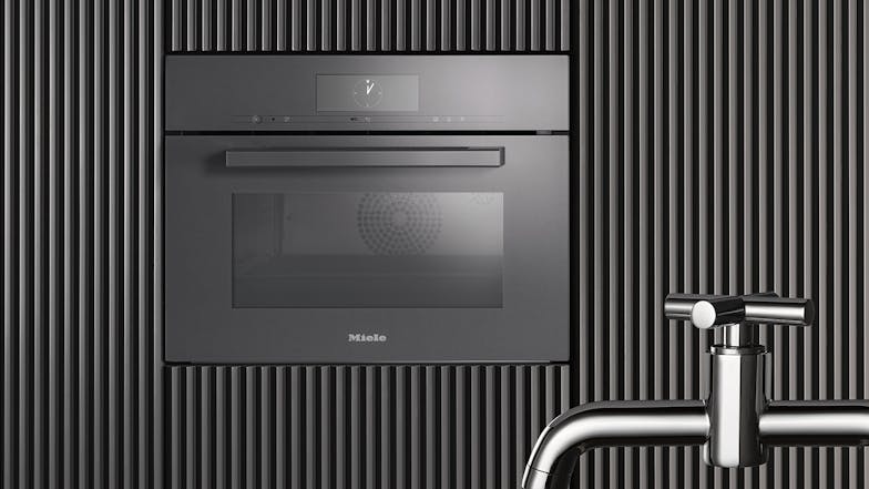 Miele 45cm 14 Function Built-In Compact Steam Oven - Obsidian Black (DGC 7845 HCX Pro/12087840)