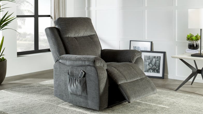 Luximo Fabric Electric Recliner Lift Chair - Licorice