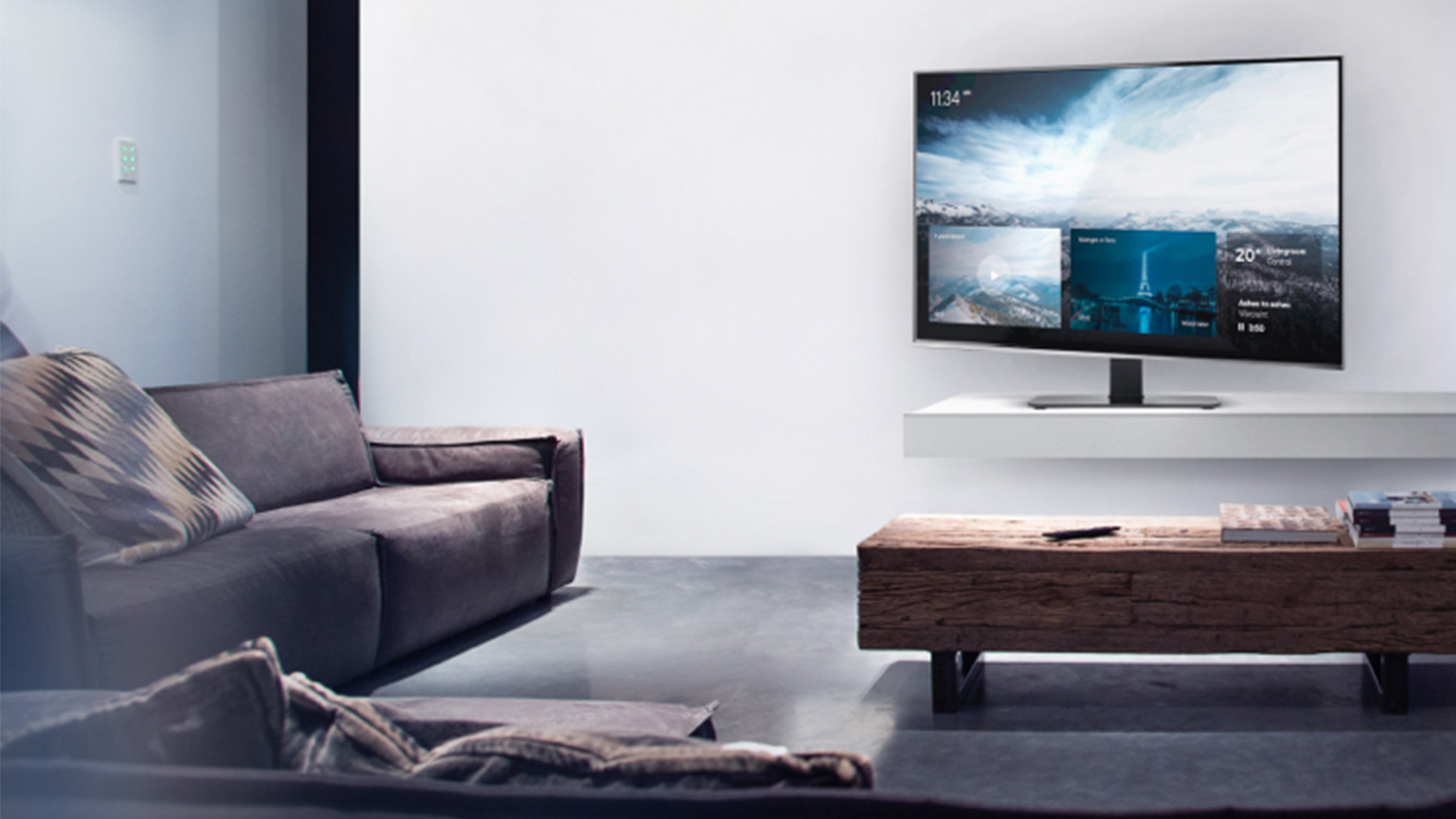 One For All Pedestal Stand for 32" to 70" TV - VESA 100x100 to 600x400 Max 40kg - Black (WM 2670)