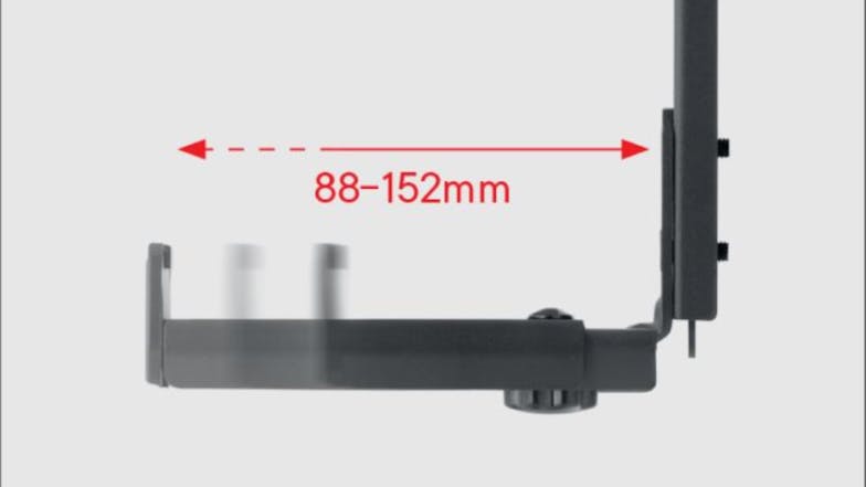 One For All Universal Soundbar Mountable Wall Bracket - Black (WM 5310)