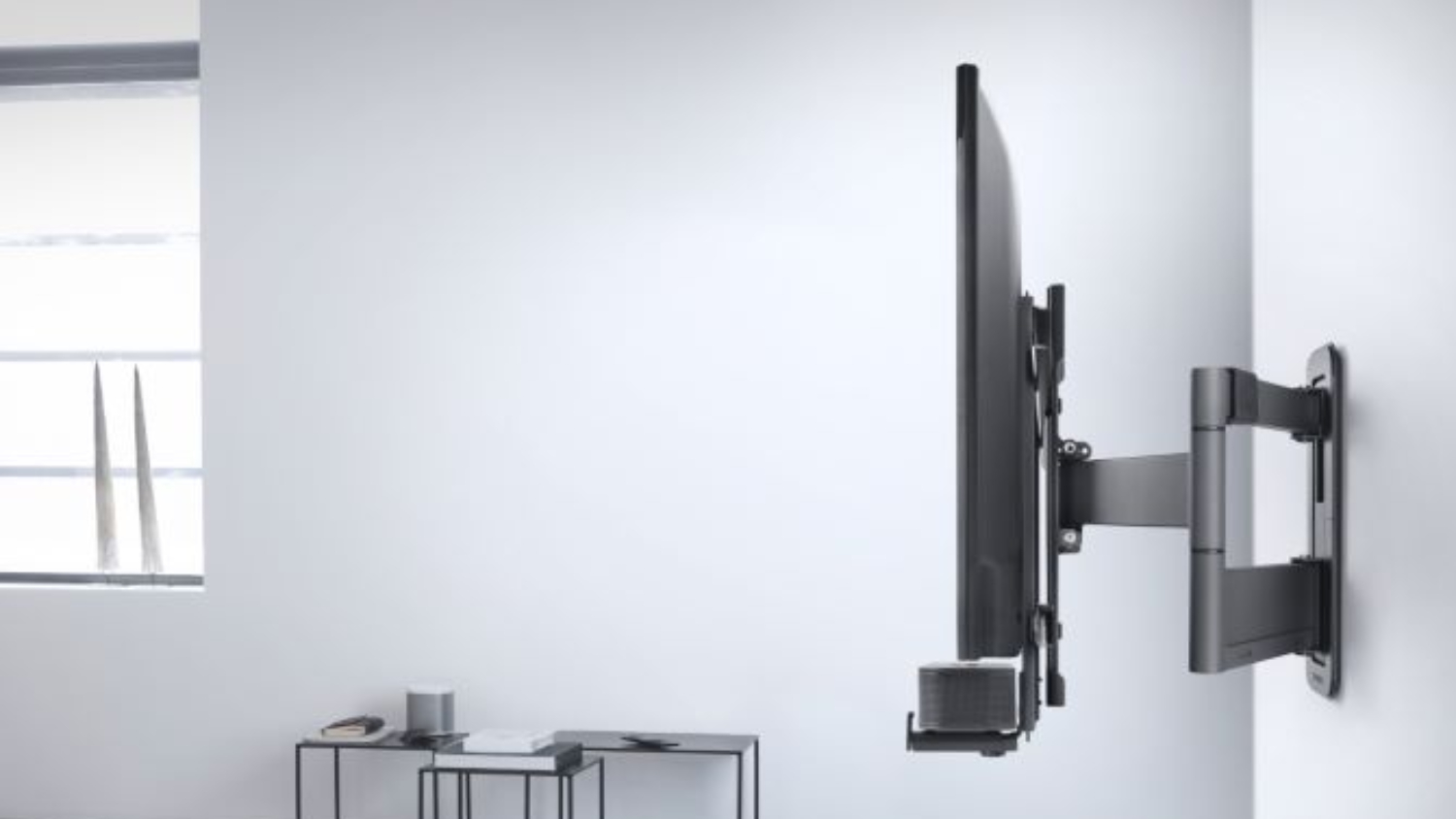 One For All Holder for Soundbar - Fixed Directly on to TV Mount - Black (WM 5350)