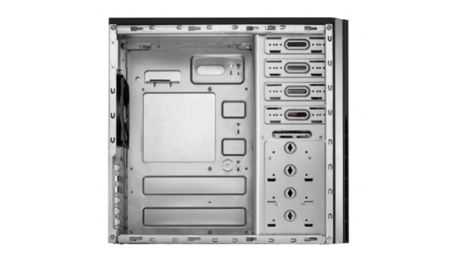 Antec VSK4000B ATX Mid-Tower PC Case with 2x USB3.0, 7x Drive Bay - Black