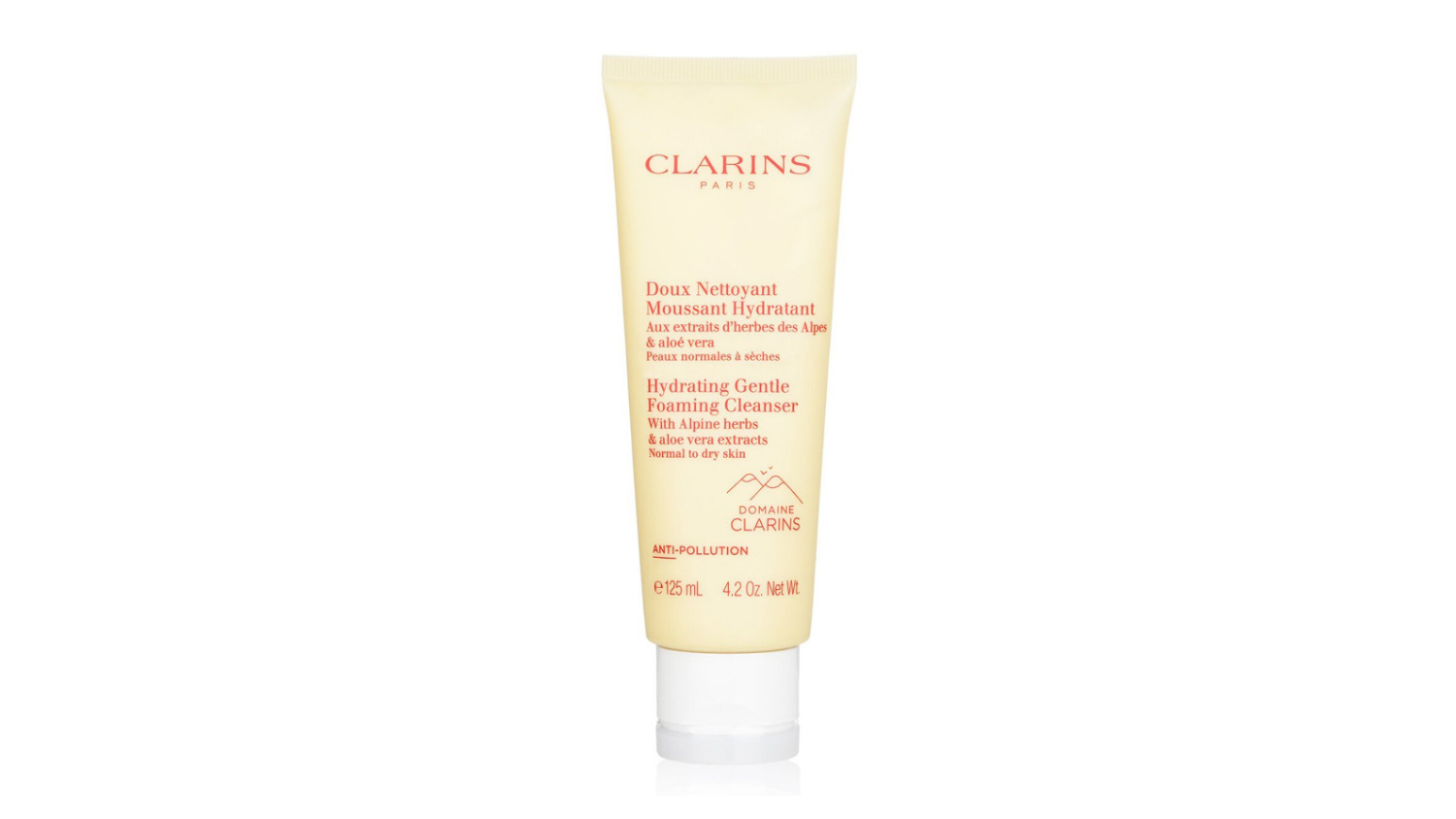 Clarins Hydrating Gentle Foaming Cleanser with Alpine Herbs & Aloe Vera Extracts - Normal to Dry Skin - 125ml/4.2oz