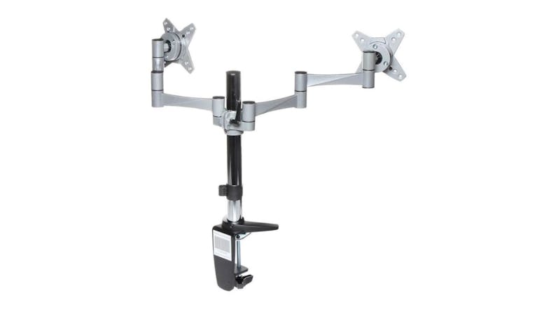 Brateck Die Cast Aluminum Dual Arm Flat/Curved Monitor Arm 13" - 23"