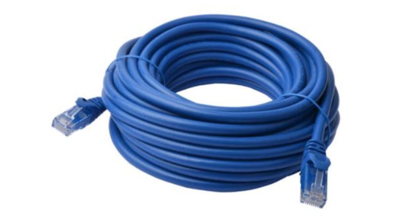 8Ware Cat6A Gigabit Network Cable 10m - Blue