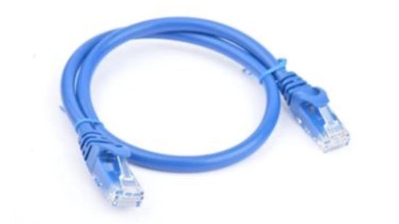 8Ware Cat6A Gigabit Network Cable 25cm - Blue