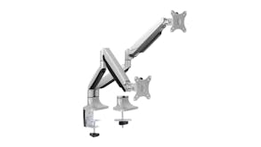 Brateck Die Cast Aluminum Dual Arm Flat/Curved Monitor Arm 13" - 32" with VESA Adaptor