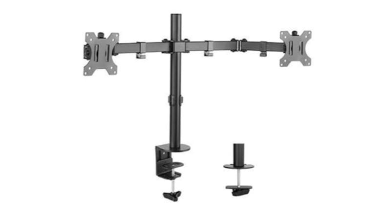 Brateck Steel Dual Arm Flat/Curved Monitor Arm 13" - 32" with VESA Adaptor