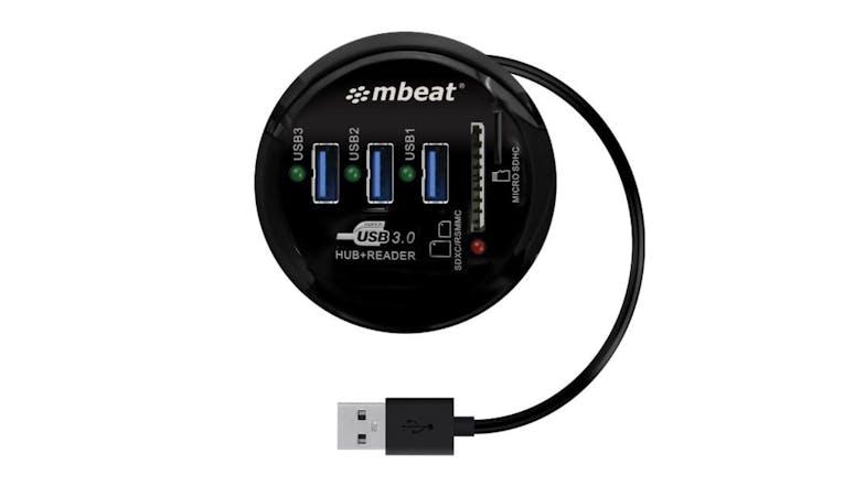 mbeat Portable USB 3.0 Hub & Data Card Reader